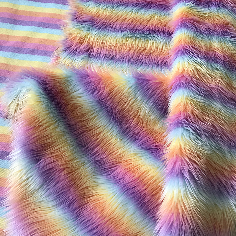 長毛絨彩色漸變布藝 從演出服裝到DIY裝飾的多彩世界